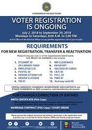Comelec philippines new voter's registration form to be accomplished in 3 copies. Comelec On Twitter Good Day The Voter S Id Card Has A Lifetime Validity Unless Something In The Id Needs To Be Corrected No Further Action Is Needed From The Voter With Regards