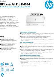 Buying a new cost around 100 euros and also no usb cable is available, but only a. Hp Laserjet Pro M402d Pdf Kostenfreier Download