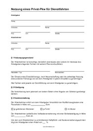 Über diese seite kann medizinisches fachpersonal kontakt zu unserem customer care aufnehmen, zum beispiel bei fragen zu bestellungen, lieferungen, rechnungen oder retouren. Mitarbeiter Privat Pkw Vereinbarung Word Word Vorlage Zum Herunterladen