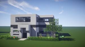 It is a simple design, with mainly wood and glass used as building materials. Modern House To Build In Minecraft Novocom Top