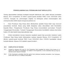 1/2010) conditions of contract is determined to align to the principle aims of cipaa in ensuring regular and timely payment, hence proceeds to mitigate the possibility of government projects being dragged into adjudication through. Borak Qs