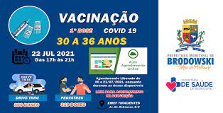 Maybe you would like to learn more about one of these? Vacinacao Contra A Covid 19 30 A 36 Anos Prefeitura De Brodowski