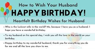 Let her know how much her hard decree and sacrifice and solution adore seek to you. Happy Birthday Husband 30 Best Birthday Wishes For Your Husband 7esl
