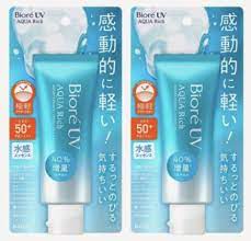 2PCS Biore UV Aqua Suncreen Rich Watery Essence SPF50+ PA++++ 70g Made in  Japan | eBay