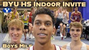 2025 BYU HS Indoor Invitational Boys Mile