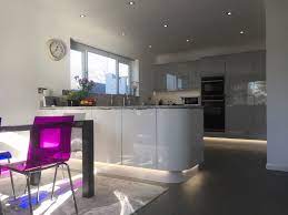 10% coupon applied at checkout. Handleless Light Grey Gloss And White Gloss Lima Kitchens