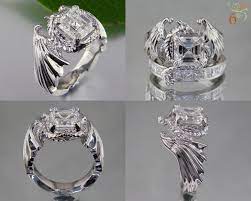 Pin By Green Lake Jewelry Works On Green Lake Classics Dragon Ring Engagement Flower Engagement Ring Set Engagement Ring Wraps