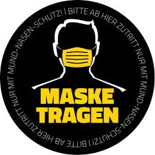 Nicht jede maske, auf der ffp2 draufsteht, erfüllt auch die dafür offiziell notwendigen schutzeigenschaften. Bodenaufkleber Maske Tragen