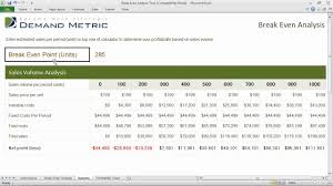Break Even Analysis Excel Template Free Download