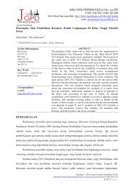 Seorang siswa akan mengukur keliling lapangan sekolahnya. Pdf Penerapan Nilai Pendidikan Karakter Peduli Lingkungan Di Kelas Tinggi Sekolah Dasar