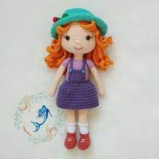 kiraz sapkali kiz amigurumi amigurumikizbebek amigurumidoll amigurumigirl handmade crochet doll dolls kiraz 2020 kizlar kiz bebekler amigurumi