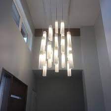 Foyer Chandelier Pendant Light Modern Ceiling Light Fixture Etsy In 2021 Ceiling Lights Modern Chandelier Staircase Chandelier