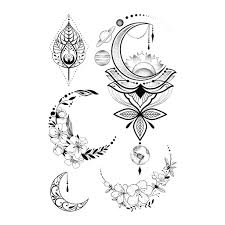 Browse on this pictures with your partner to choose a detail. Tribal Flower Tattoo Transparent Background Png Play