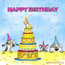 All animated happy birthday pictures are absolutely free and can be linked directly, downloaded or shared via ecard. Happy Birthday Gif Red And Howling