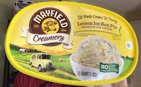 Mayfield Lemon Ice Box Pie Mayfield Ice Cream Fresh Cream Ice Cream