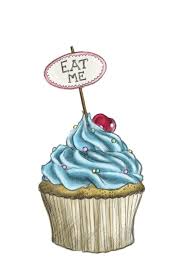 Blue Cupcake Cupcake Drawing Cute Drawings Cake Drawing