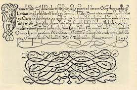 Urban Wyss Libellus Copybook 1549 Lettering Calligraphy Letters Typography