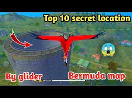 Top 10 Secret Location By Glider In Rank Mode Garena Free Fire Youtube Secret Location Secret Gliders