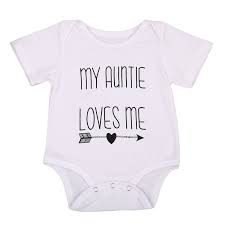 My Auntie Love Me Baby Boy Girls Hot Letter White Short Sleeve Romper Playsuit Jumpsuit Cotton Clothes Outfits Short Sleeve Romper Baby Boy Girlrompers Rompers Aliexpress