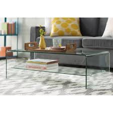 Artemon Transparent Coffee Table Coffee Table Modern Glass Coffee Table Coffee Table With Shelf