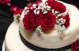 Roses happy anniversary flowers and cake. Red Rose Wedding Cakes Lovetoknow