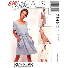 Womens Babydoll Dress Pattern Mccalls 7546 By Finickypatternshop Babydoll Dress Pattern Mccalls Patterns Dress Sewing Dresses