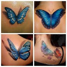 In order to ramp up the more natural side and emphasize the beauty of a blue rose, pair it with a butterfly tattoo. 113 Gorgeous Butterfly Tattoos That You Must See Tattoos Beautiful Butterfly Tattoos For Women Blue Butterfly Tattoo Butterfly Tattoo