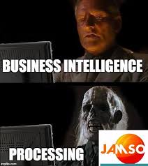 Ill Just Wait Here Thats The Problem With Large Files And Slow Processing Power Businessintelligence Bi Data The Business Intelligence Challenge Meme C