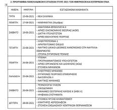 12 μαΐου, 202112 μαΐου, 2021 φωτεινή δόξα. Panellhnies 2021 Anakoinw8hke To Programma Twn E3etasewn Notospress Gr