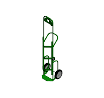 1 Cylinder - Hoist Hook - Green - Gas Cylinder Dolly