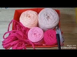 Die farbe und die der teppich wiegt 3760 gramm. Hakelteppich Aus Textilgarn Youtube