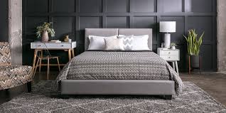 The combination of the graphic design. Mid Century Bedroom With Rylee Bed Living Spaces