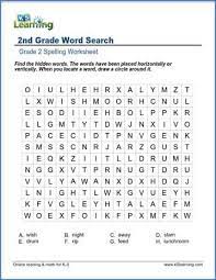 Learn about simple machines—levers, pulleys, an inclined plane, a wedge, screws, and a wheel and axle—with these free printables. Word Search For Grade 2 K5 Learning