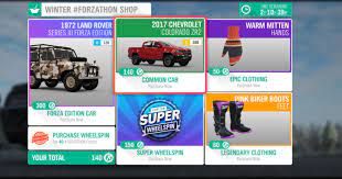 In the recent update, it has been changed to 40 forzathon points which is rather expensive, considering it's hard to earn these points. Forza Horizon 4 How To Get Wheelspins And Super Wheelspins