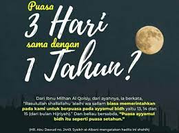 Ia akan mendatangkan pahala tambahan bagi si pelakunya. Personal Useful Sharing Puasa Sunat Hari Putih 2021