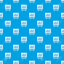 Growing Chart On Presentation Board Pattern Repeat Seamless In
