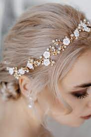 Margo Elegant White Garden Halo Headpiece Praise Bridal Headband Bridal Halo Wedding Accessories