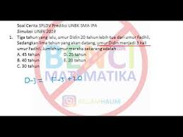 Dina dan rasya ayu dan. Prediksi Unbk Matematika Ipa 2019 Spldv Soal Cerita By Gulam Halim