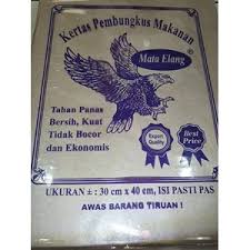 Selain untuk membungkus makanan kertas ini juga digunakan untuk membungkus kopi. Jual Kertas Pembungkus Makanan Cap Mata Elang Violet Cv Berjaya Medan Sumatera Utara Indotrading