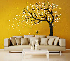 Living Room Wall Painting Ideas Huge Family Tree Wall Decals Green Tree Removable Wall Decor Decorative Baby Wall Art Diy Wall Stickers Wall Stickers Murals