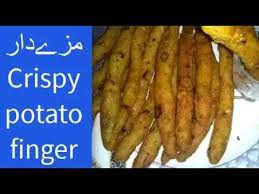 Crispy Potato Fingers Recipe Continental Food Food Crispy Potatoes Recipes