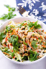 Crunchy Thai Chicken Salad Recipe Thai Chicken Salad Chicken Salad Recipes Salad Recipes