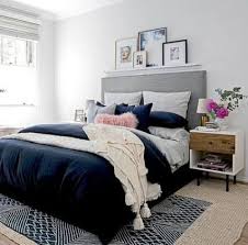 32 Ideas Bedroom Ideas Grey Headboard Bedspreads For 2019 Blue Bedroom Bedroom Interior Modern Bedroom Decor