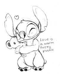 Love S A Fuzzy Plushie Stitch By Daffupanda On Deviantart Stitch Drawing Stitch Coloring Pages Lilo And Stitch Drawings