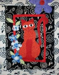 Cat applique patterns offsite link yet more fantastic cat patterns from quilt design. My Applique Cat Quilt