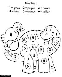 Dinosaur Color By Number Dinosaurs Preschool Dinosaur Worksheets Preschool Colors