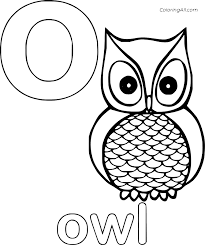 You can find so many unique, cute and complicated pictures for children of all ages as well as many great. O Is For Owl Coloring Page Coloringall