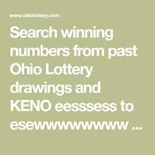 Search Winning Numbers From Past Ohio Lottery Drawings And Keno Eesssess To Esewwwwwwww We Can Do That If This Plus C Lottery Drawing Lottery Numbers Lottery