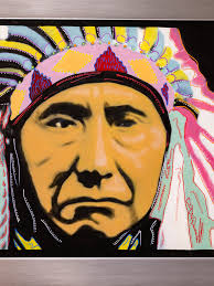 Steve Kaufman Chief Joseph shopping Original