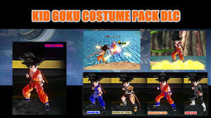 Kid Goku Costume Pack Voiced Xenoverse Mods